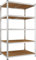 Monzana® Schwerlastregal XL 180x90x60cm 875kg 5 MDF-Platten Regal Lagerregal Kellerregal Steckregal Werkstattregal
