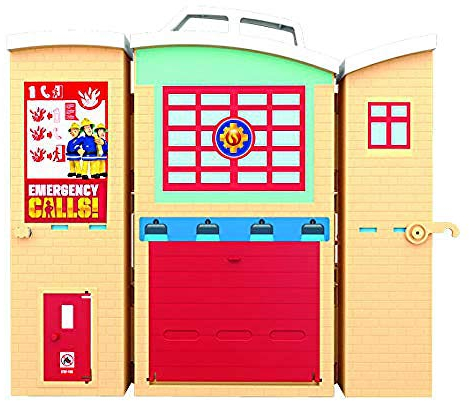 Fireman Sam Fire Rescue Centre fire Station playset, Figure & Accessories, pre-School Adventure Toy, zipwire, Rescue Platform