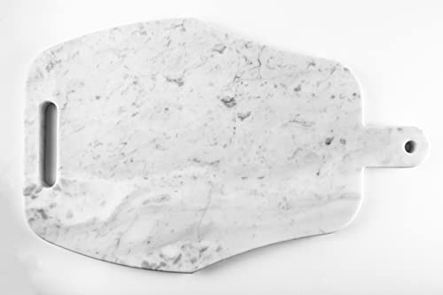Tagliere in marmo di carrara, spianatoia per impastare pizza, stemperare cioccolato, da portata per salumi, formaggi e stuzzichini
