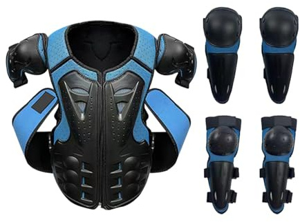 Okiyakusama Dirt Bike Gear Teen Motocross Equitazione Protezione Ginocchio Shin Guard Pad Tuta da motocross Completo per ciclismo Motocross Bambini Ragazze