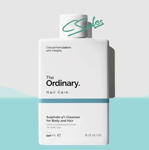 The Ordinary Original, Sulphate 4 % Cleanser für Körper und Haar, 240 ml, mildes Shampoo und Gel (2-in-1), Bella
