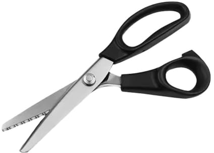 Steel Pinking Fabric Cutter Lace Cloth Crafts Fabric Zig Cut Dressmaking Zag Sewing Scissors G0P6 Scissors