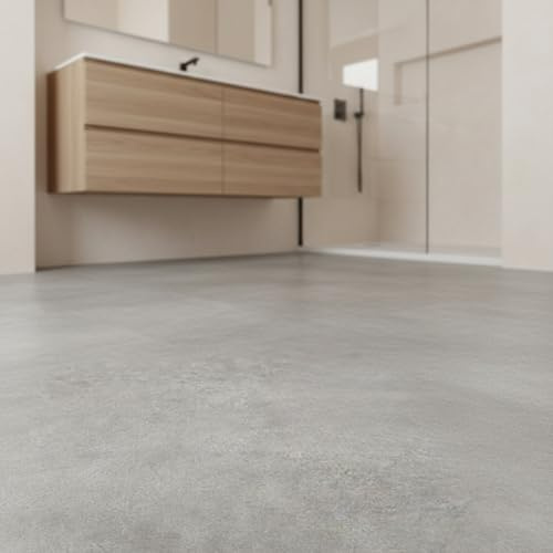 Suelo vinílico SPC click 6 mm efecto piedra Gris Cemento (1,84 m²) - ISOVEX