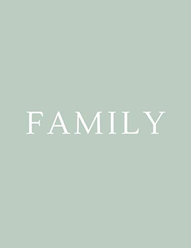 Family: A Decorative Book | Perfect for Coffee Tables, Bookshelves, Interior Design & Home Staging (Family Book Set - Green)