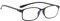 PROFLEX BluOptix filtre de lumière bleue, légères, flexibles, résistantes aux rayures, les femmes et les hommes, d'ordinateur, lunettes de lecture(BLK; +1,5)