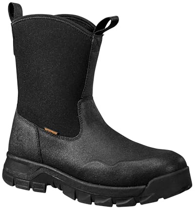 Carhartt Men's Kentwood Waterproof 9 Steel Toe Wellington Industrial Boot, Black - 13