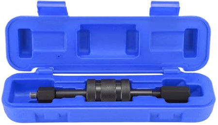 ACLONG Diesel Injector Puller Tool with Slide Hammer, Common Rail Injector Remover Injector Removal Tool With M8, M12, M14 Thread Adapter