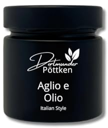 Dortmunder Pöttken - Aglio e Olio - Italian Style - 70g im schwarz matten Glas
