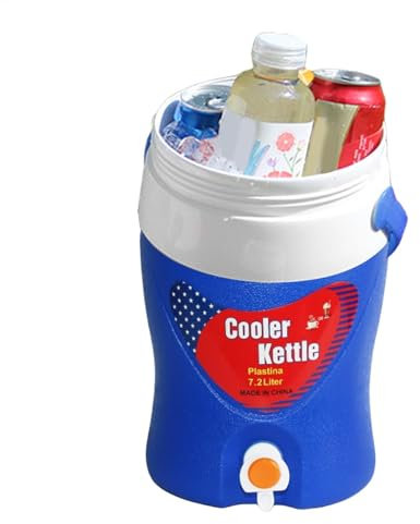 Distributore d'acqua isolato, brocca per bevande calde e fredde con beccuccio, dispositivo di raffreddamento durevole con manico, contenitore termico di grande capacità per campeggio, sport, eventi