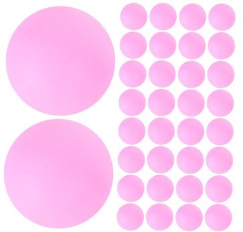 Toyvian 150 Piezas Pong Pelota de Competencia Pelota de Entretenimiento Bolas de pingpong Deportivas Bolas de Tenis de Mesa para Fiesta páginas Rosa