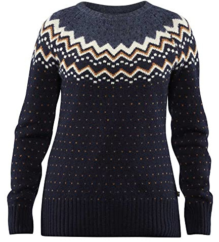 Fjällräven Womens Övik Knit Sweater Sweatshirt, Blue, XS EU