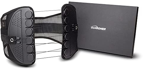 GUARDNER Lumbar Support Back Brace (Official) - Enhances Comfort, Breathable Design, Lower Back Belt, Posture and Spine Support (XL size, 38-45 in)