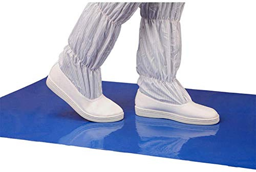 30 hojas de alfombra descontaminante Bprtcra alfombrilla antibacteriana extraíble, PVC para alfombras, alfombrilla adhesiva en polvo mate, limpieza sin polvo (60 x 90 cm)