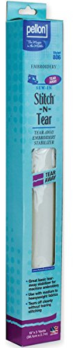Pellon Stitch-N-Tear Tear Away Embroidery Stabilizer-15X3yd