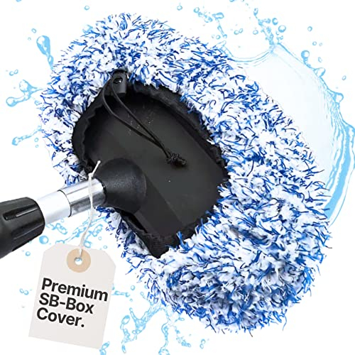 CARMODO® SB-BOB Premium Waschbürstenüberzug für die Auto Waschbürste, Lackschonender Bürstenüberzug für SB Waschanlagen | Brush Cover | Mikrofaser Autoschwamm | Car Wash