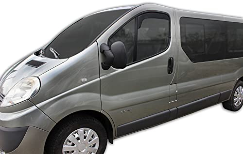 SCOUTT | GP Windabweiser Regenabweiser Passend Für Vivaro 2001-2014, Primastar 2001-2014, Schwarz, Getönt, Set 2-Teilig, Aerodynamisch