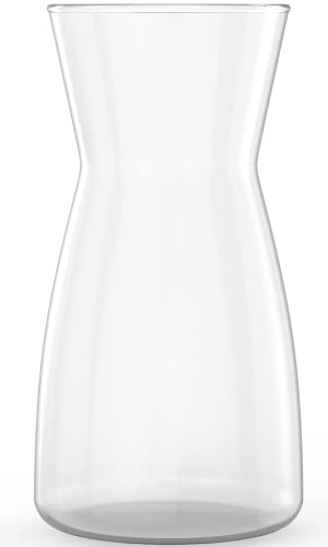 Transparente Glas Vase 20CM Vasen Deko Für Moderne Heimdekoration - BlumenVase Für Pampasgras, Deko vasen Für Deko Aesthetic Vasen Glas für Hochzeit -Weiß Blumenvase für tulpen-Esstisch, Wohnen
