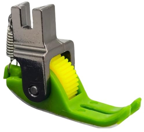 SVCEQZE Piedino a rullo stretto, piedino premistoffa ad ago singolo, accessorio multifunzionale per macchina da cucire per seta e cotone, pelle denim