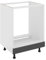 haaus Backofenschrank Karo, Anthrazit/Weiß, 60 x 50 x 80 cm