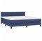ChicAbode Boxspringbett mit Matratze Bett Polsterbett Bettgestell Bettrahmen Lattenrost Schlafzimmerbett Hotelbett Blau 180x200 cm Stoff