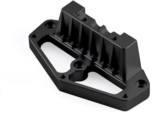 RC Parts For Tamiya Lunch Box 1/12 RC Car Monster Truck Upgrade Parts Aluminum Alloy Front Lower Arm Fixing Mount Model(Black)