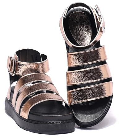 INNERSECT CO Women’s Chunky Platform Wedge Sandals,Non-Slip Sole,Gladiator Strap,Adjustable Ankle Buckle,Comfortable Summer Walking Shoes