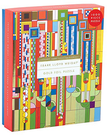 Frank Lloyd Wright Saguaro Cactus and Forms Foil Stamped 1000 PC Puzzle