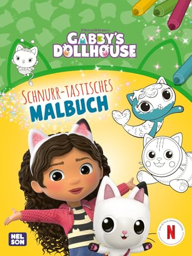 Gabby’s Dollhouse: Schnurr-tastisches Malbuch: Malspaß für Kinder ab 3 Jahren
