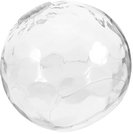 SOESFOUFU Paralume a Globo in Vetro Trasparente per Lampada a Sospensione, Coprilampada Decorativo Bordo Arrotondato, Sostituto Leggero per Apparecchi di Illuminazione da Soffitto