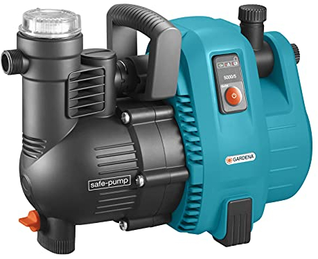 Gardena Comfort Gartenpumpe 5000/5: Bewässerungspumpe, Fördermenge & langer Lebensdauer, Leistung 1300 W, hochwertig, geräuscharm, bis zu 5.000 l/h, automatische Sicherheitsabschaltung (1734-20)