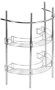 Croydex AJ401341 Chrome Plated Under Basin Storage Unit, Silver