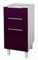 Berlioz créations CT4BA - Mueble bajo de Cocina con 3 cajones (40 cm), Color Berenjena Brillante