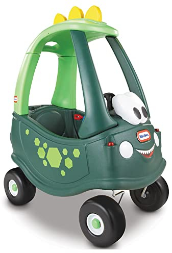 Little Tikes Dino Cozy Coupe Car. Kids Ride-On, Foot to Floor Slider, Mini Vehicle Push Car With Real Working Horn, Clicking Ignition Switch & Petrol Cap. For Ages 18 Months+