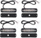 PROZOR Frontblitzer LED 4 PCS Warnleuchte 6 CREE LED Blitzer 12V / 24V Autolicht Orange 18 Modi Blitzlicht für PKW LKW