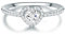 Ring Sterling Silber Zirkonia weiß, Silber, kubisches Zirkonoxid,