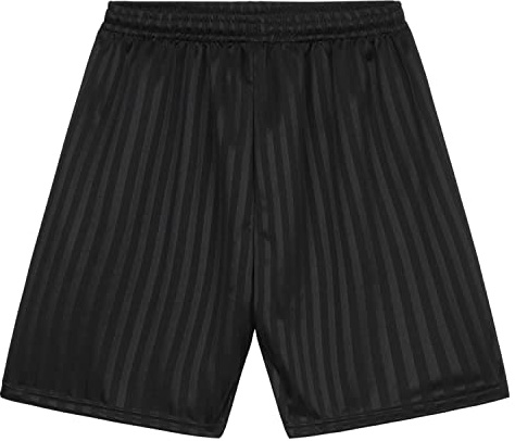 Short de Sport Enfant Short Sport Court à Cordon Gym Running Foot Rugby Basket Vêtement Mixte Sportswear Garçon Fille Taille Elastique Rayé 5-14 Ans (Noir, 7-8 Ans)