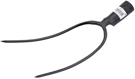 La zappa Horca para heno estiércol y ballones con dientes de acero forjado antioxidante (2 puntas)