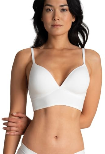 Athena - Soutien-Gorge Bustier Femme Easy Seconde Peau - Soutien-Gorge à Coques sans Armatures, Microfibre Ultra Stretch - Label Oeko-TEX - Café Latte, 3 (S), Naturel, L