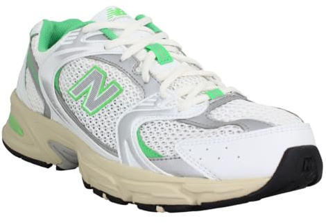 New Balance, 530 Trainers, Unisex Casual Fashion Running Shoes, White Lime, 10.5 UK