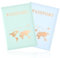 GIKPAX 2 Stück Reisepasshülle, PU-Leder, Reisepasshülle, Reisebrieftasche für Reisepass, Ticketkarte, Bordkarten, Kreditkarte, Visitenkarten, (blau, grün)
