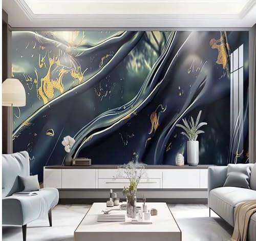 Mural Wallpaper Wallpaper Dark Blue Background Fresco Wallpaper Living Room Bedroom Home Decor Wall Covering,3D,250x175cm