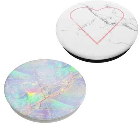 LONZIKP 2 Piezas Soportes para Móvil, Anillo Giratorio 360° y Agarre para Teléfono, Base Extensible y Plegable, Compatible con Smartphones y Tablets