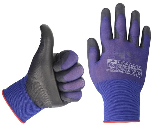 Minadax ESD Antistatik Handschuhe ELECTRO - 1 Paar, Größe L/9 - Für Reparatur, Montage & Reinigung in Elektronik, Auto und Motorrad