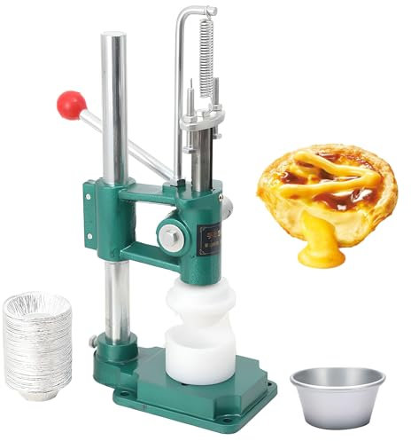 FAcoLL Máquina De Prensado De Tarta De Huevo, Máquina De Fabricación De Tartas De Huevo Manual, Máquina De Moldeo De Caparazón De Tallas De Crema De Crema Pastelera, Base De Hierro Fundido SN6021