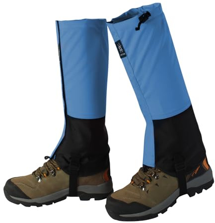 Shyllin Outdoor Wasserdicht Gamaschen, Wandergamaschen Herren, Atmungsaktive Einschutz, wasserdichte Gaiter, Unisex Outdoor Gamaschen für Trekking, Schnee, Skifahren, landwirtschaftliche Arbeit