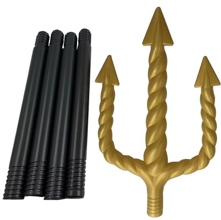 Mirweon Halloween Devil Costume Pitchforks Demons Accessories For Cosplay Party Tridents King Tridents Devil Staff