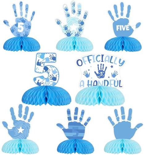 Cheereveal Hi Five Birthday Party Decorations, Double-Sided Printed