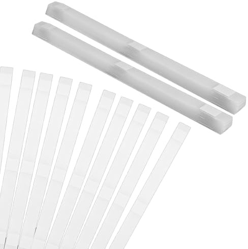 Generchin 50 Bandes de Colle avec Support en, Bandes de Colle Thermique pour Reliure de Livres, Adhésif Thermofusible pour Réparation de Livres