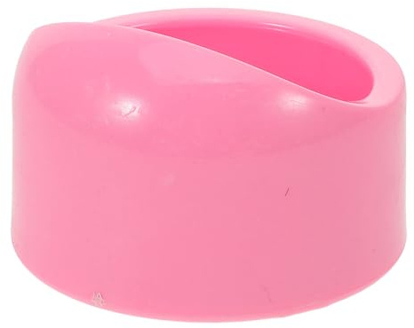 GALPADA Bol Rond en Plastique Rose pour Nourriture et Eau Récipient Réutilisable pour Hamster et Cobaye pour Cages de Petits Animaux