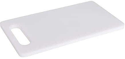 KitchenCraft Small Chopping Board, Non Stick, Hygienic Plastic, White, 25 x 15 cm